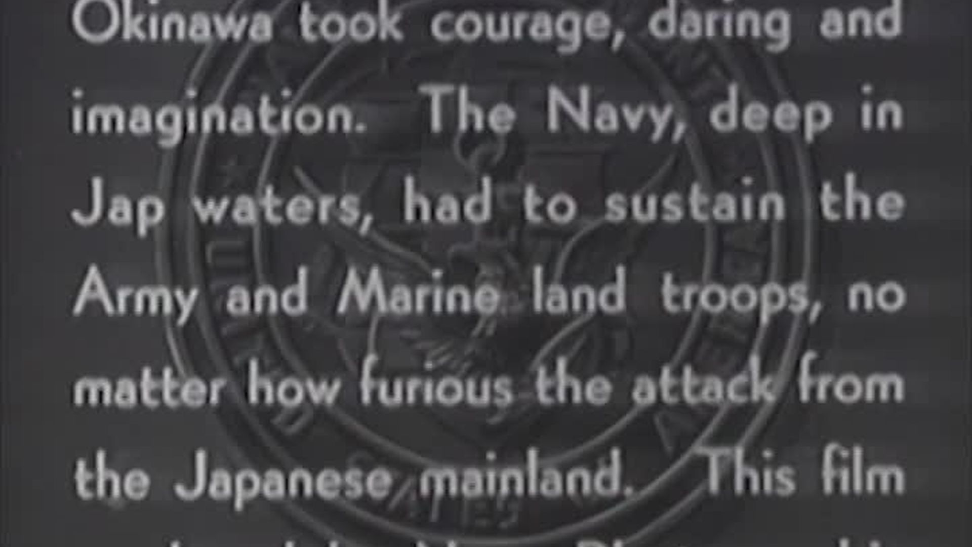 Combat Camera: The Pacific- "Fleet that Came to Stay (Okinawa)"
